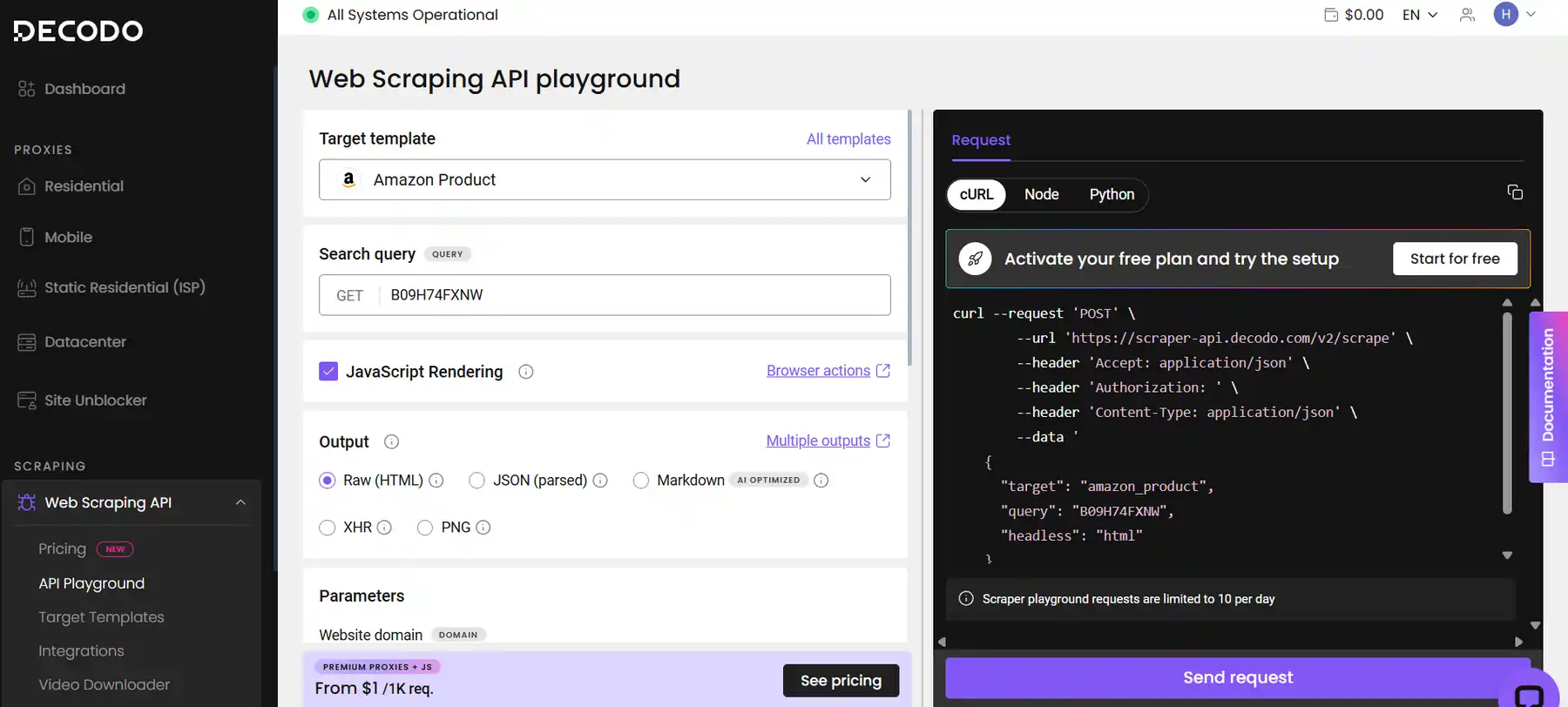 Decodo Amazon Scraping