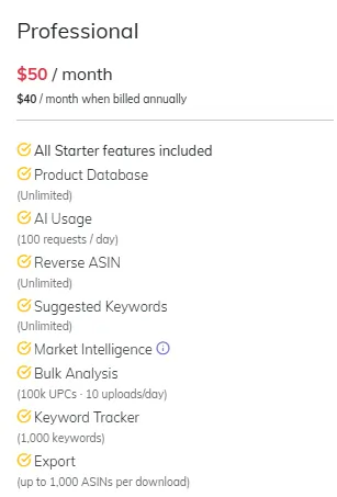 ProfitGuru Professional Plan
