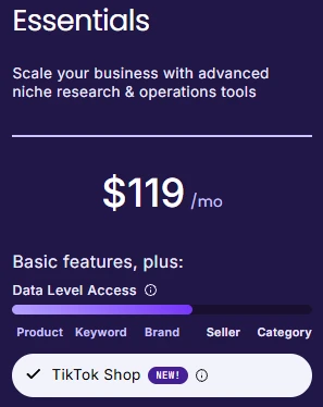 SmartScout Essentials Pricing