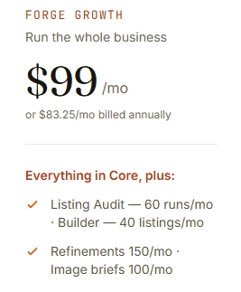 SellerForge Forge Growth Plan